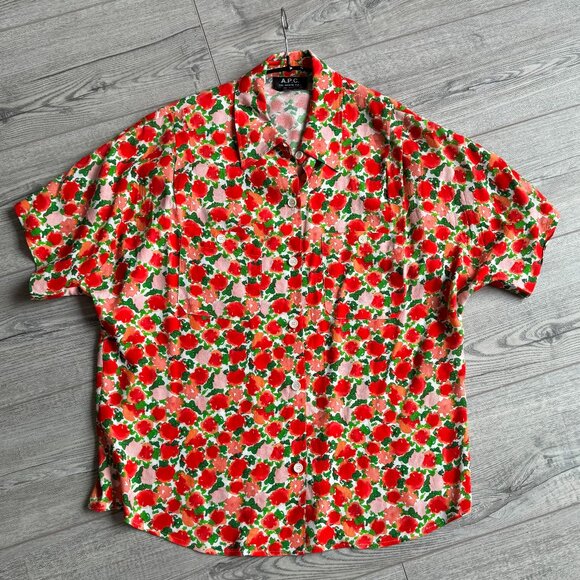 A.P.C. Zoe Pink Shirt (size 38) - Picture 8 of 10